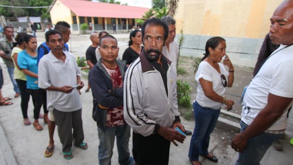 Voting is not compulsory in East Timor but many people are looking forward to having a say. 