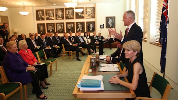 To any restive backbenchers hoping for a promotion in the next reshuffle, Mr Turnbulll says "opportunities always arise in politics, often when you least expect them".