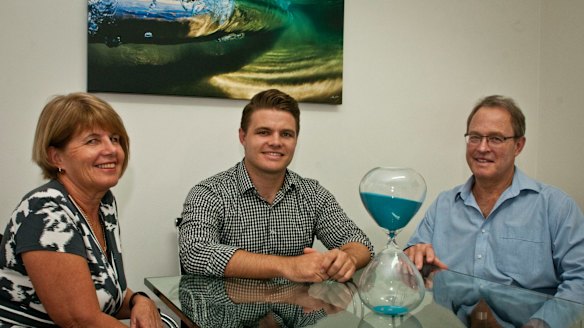 'The best option': Ross Marais with his parents.