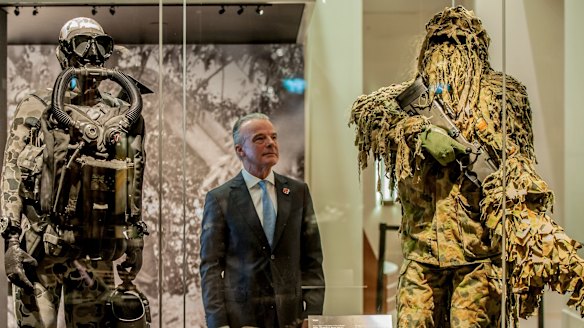 War Memorial director Brendan Nelson at the launch of the Special Forces exhibition "From the shadows"