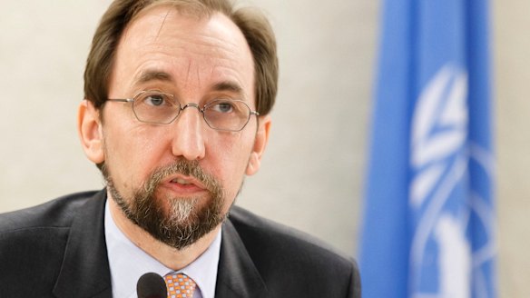 The UN High Commissioner for Human Rights, Zeid bin Raad al-Hussein.