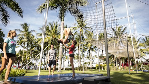 Trapeze fun.