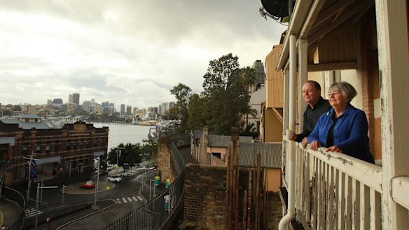 Concerns: John Dunn and Margaret Bishop fear for elderly tenants at Millers Point. 