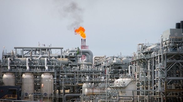The LNG plant at Gladstone in Queensland.