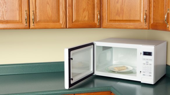 Microwaves make a good plate warmer. 