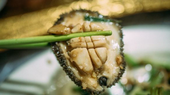 "The abalone has little flavour, but the texture is great,” says Christopher Hogarth of Tai Chung Wah's stir-fried abalone.