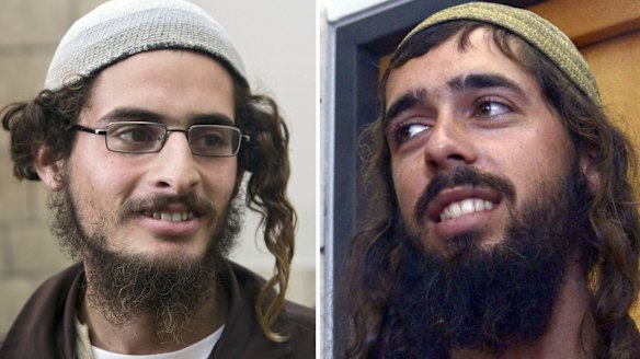 Meir Ettinger (left) and Evyatar Slonim, both in administrative detention in Israel for their alleged membership of Jewish extremist group The Revolt.