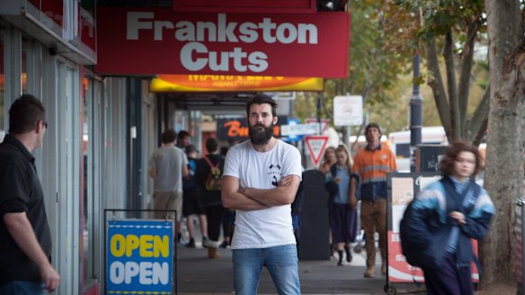 Stereo Espresso owner Les Hunter in the federal seat of Dunckley.