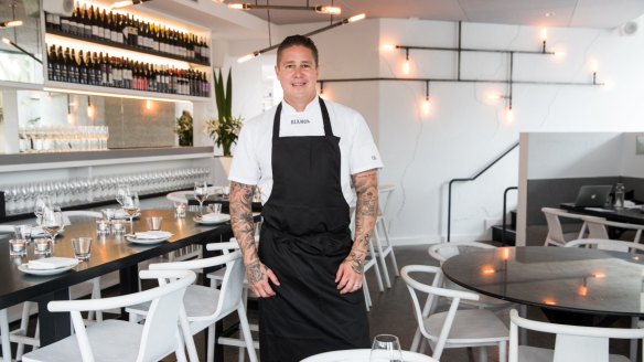 Chef/owner Tomi Bjorck at Blanca in Bondi. 