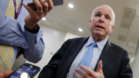 Put up or shut up: Arizona senator John McCain had a stark warning for the Trump White House.