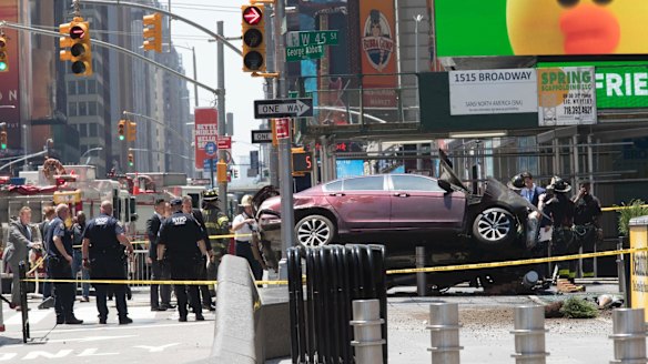 Times Square: Speeding vehicle strikes pedestrians in New York City