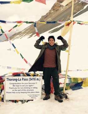 Taisha Reed was trekking the Annapurna Circuit when the earthquake hit. She is now safe.