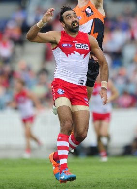 Fans at Etihad stadium last year reported a man to police for racially abusing Adam Goodes.