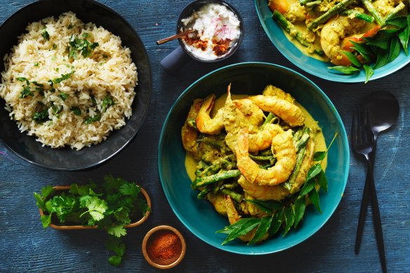 Serve with Neil Perry's Sri Lankan prawn curry. 