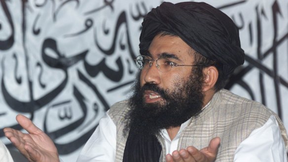 Then aliban ambassador to Pakistan, Mullah Abdul Salam Zaeef in  2001. 