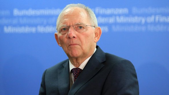 German Finance Minister Wolfgang Schauble says it is not known if the refugee "avalanche" is   "at the point where the avalanche has reached the valley floor, or whether it's still in the upper slopes".