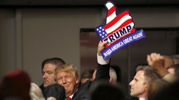 Donald Trump's remarks aboard a decommissioned aircraft carrier earlier this week were greeted with cheers by his audience. 