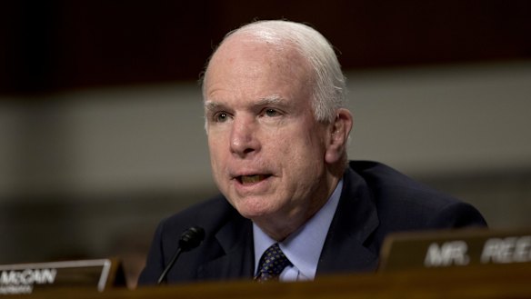 Senator John McCain in Washington earlier this month. 