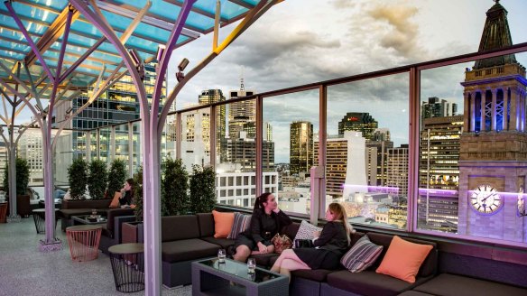 Sixteen Antlers atop Brisbane's Pullman Hotel.