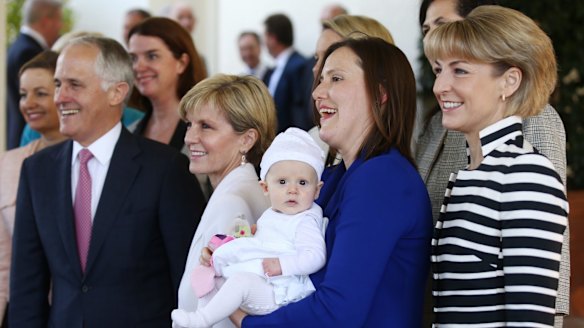 Prime Minister Malcolm Turnbull improved the number of women in cabinet last year but his backbench is suffering.