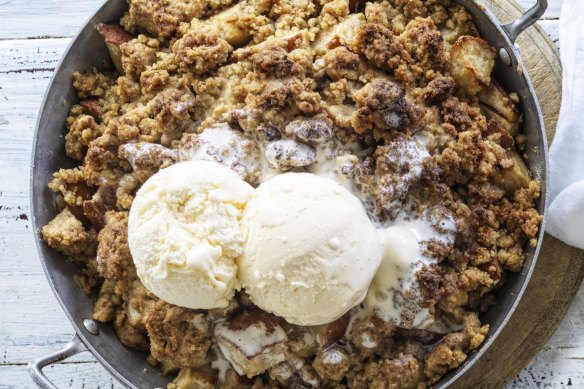 Everything you need to make the streusel topping can be found in your pantry.
