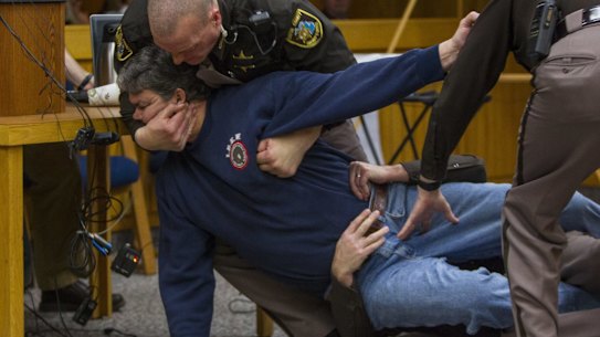 Randall Margraves, father of three victims, had asked a judge for five minutes alone in a room with Larry Nassar.