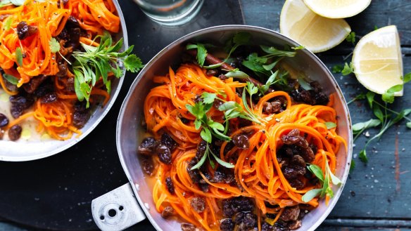 Neil Perry's carrot and sultana salad.