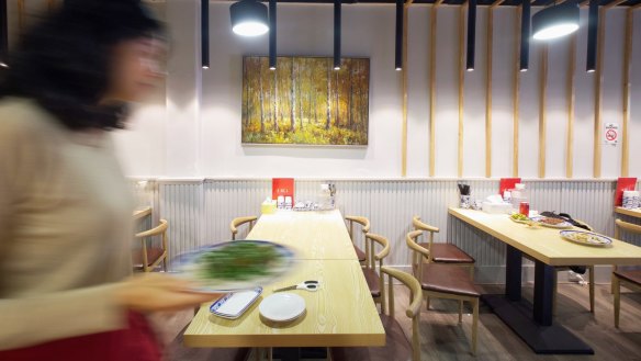 Xinjiang Lamian is a speedy, simple little eatery in the city.