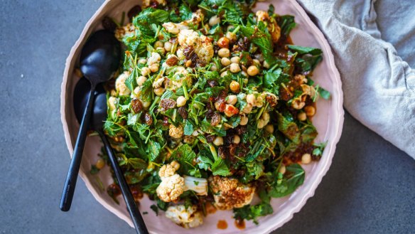 This salad will get you back on the roasted cauliflower bandwagon.
