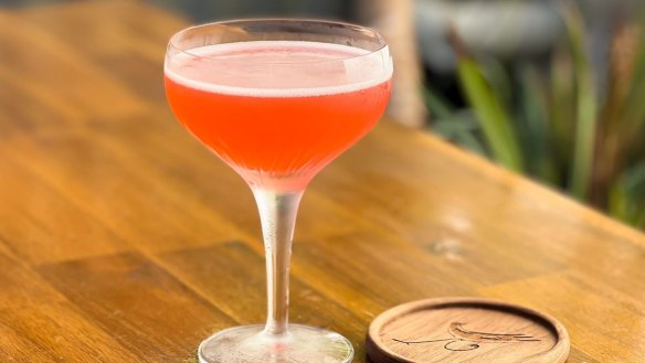 Nectarine Toreador, one of the seasonal cocktails the team creates.