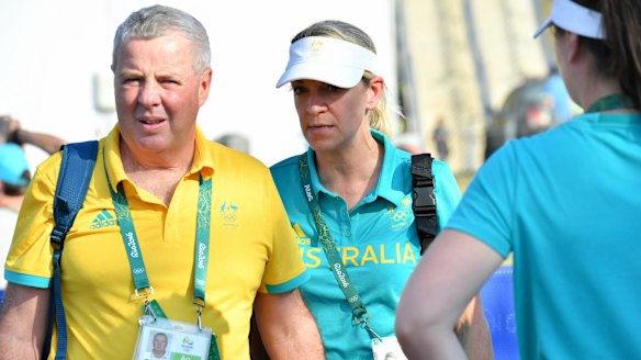 Mike Tancred and Kitty Chiller at the Rio Olympics.