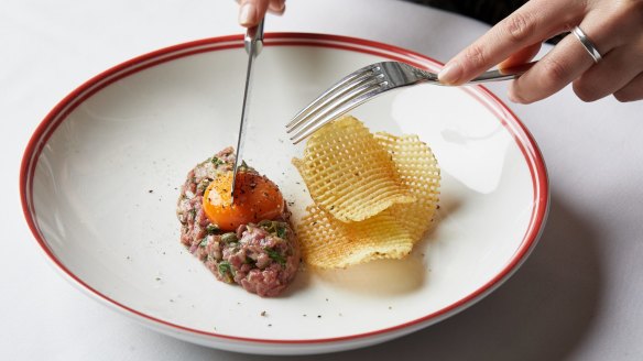 Steak tartare at Garcon.