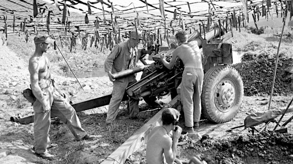 A bloody conflict in the 1950s: US Marines during the Korean War.