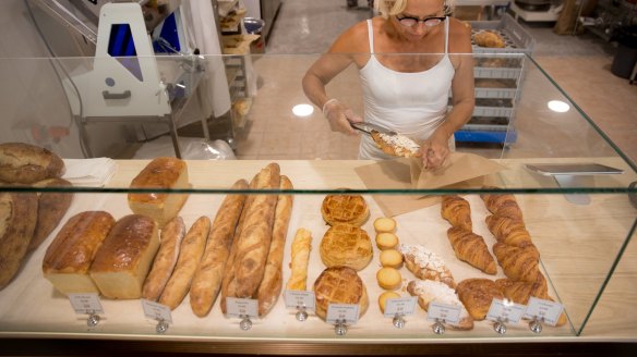 Gordon Street Bakery often sells out of bread and pastries before lunch. 