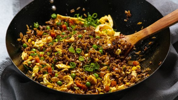 Budget-friendly and filling fried rice.