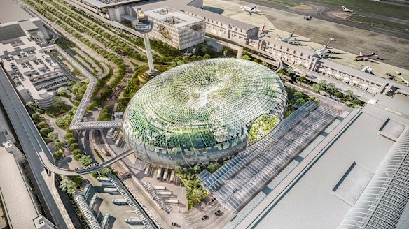 Seamless integration with terminals: Jewel will be connected to Terminals 1, 2 and 3 and the MRT station via pedestrian bridges.
