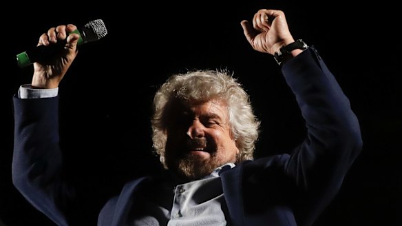 Five Stars Movement party's Beppe Grillo led the NO campaign Renzi's proposed reforms.