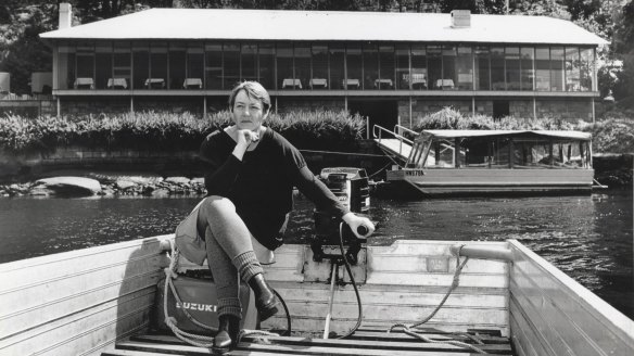 Restaurateur Gay Bilson in front of Berowra Waters Inn.