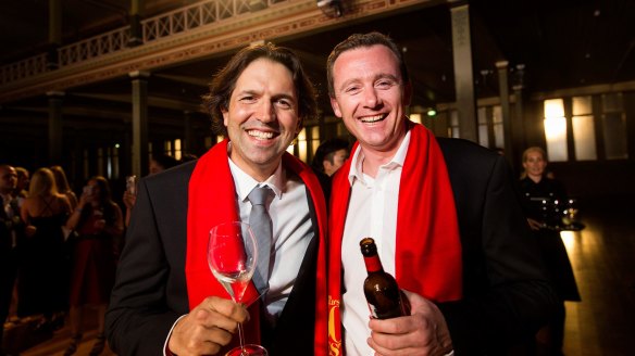 Ben Shewry and Dan Hunter at The World's 50 Best Restaurants ceremony in Melbourne in 2017. 