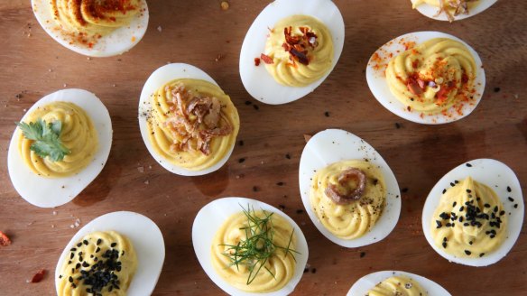 A smooth egg white is essential for delicious devilled eggs. 