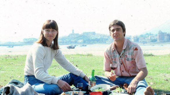 Peter and Bev Doyle picnic while touring Europe in the 1970s.