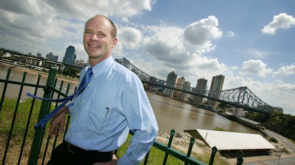 Campbell Newman, pictured during his first council campaign in 2004.