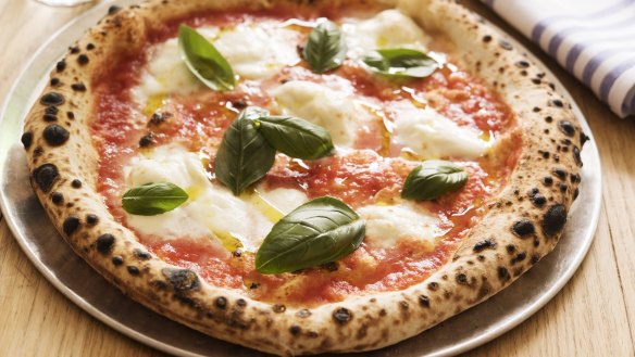 The puffy, scorchy pizza Margherita is the go-to dish.