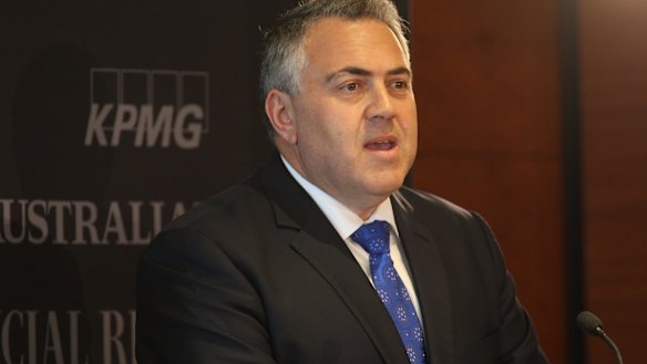 On the brink: Treasurer Joe Hockey.