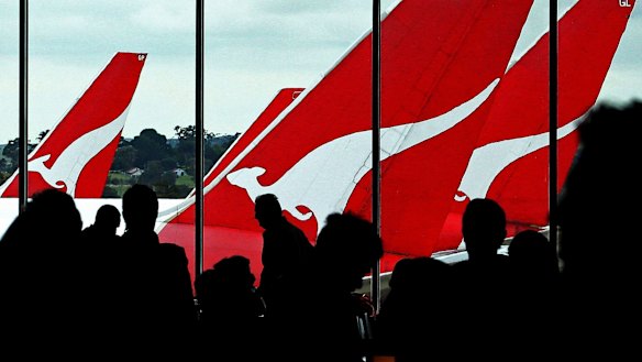 Qantas reported an underlying pretax profit of $367 million in the first half, up from a $252 million loss the previous year. 