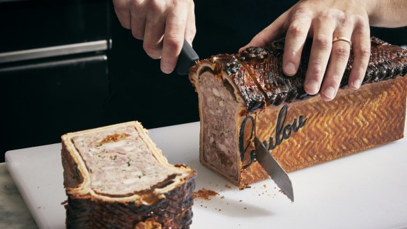 Loulou's traiteur (deli) offers charcuterie such as pâté en croute.