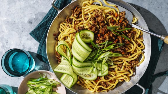 Hoisin mince and noodles is a handy recipe to have in your repertoire.