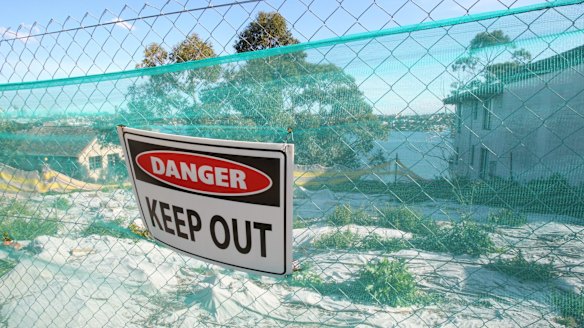 Land at Hunters Hill that was once home to a uranium smelter. 