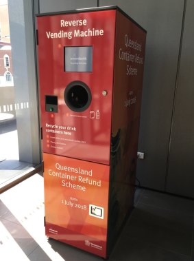 A reverse vending machine will be installed in a trial on George St from February 2017.