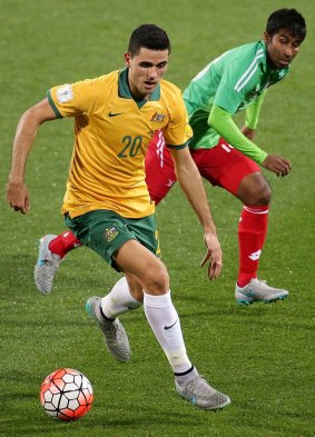 Socceroos midfielder Tom Rogic has made an impressive return from long-term injury. 